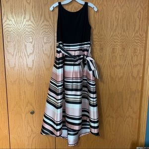 NWT Size 10 David’s Bridal Black and Pink Dress